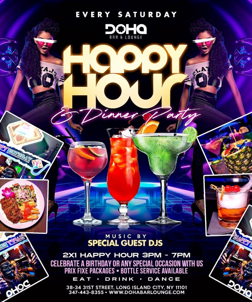 Happy Hour Doha Bar Lounge Saturday & Sunday