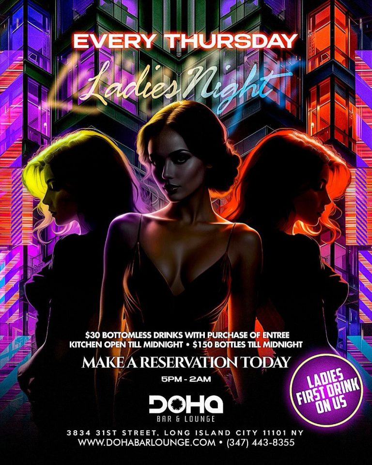 Ladies Night Astoria | Ladies Night in Long Island City | Best Ladies Night in Queens | Thursday Ladies Night Long Island City | Ladies Night Deals Queens NY | Thursday Bottomless Drinks Long Island City | Queens NY Thursday Night Events