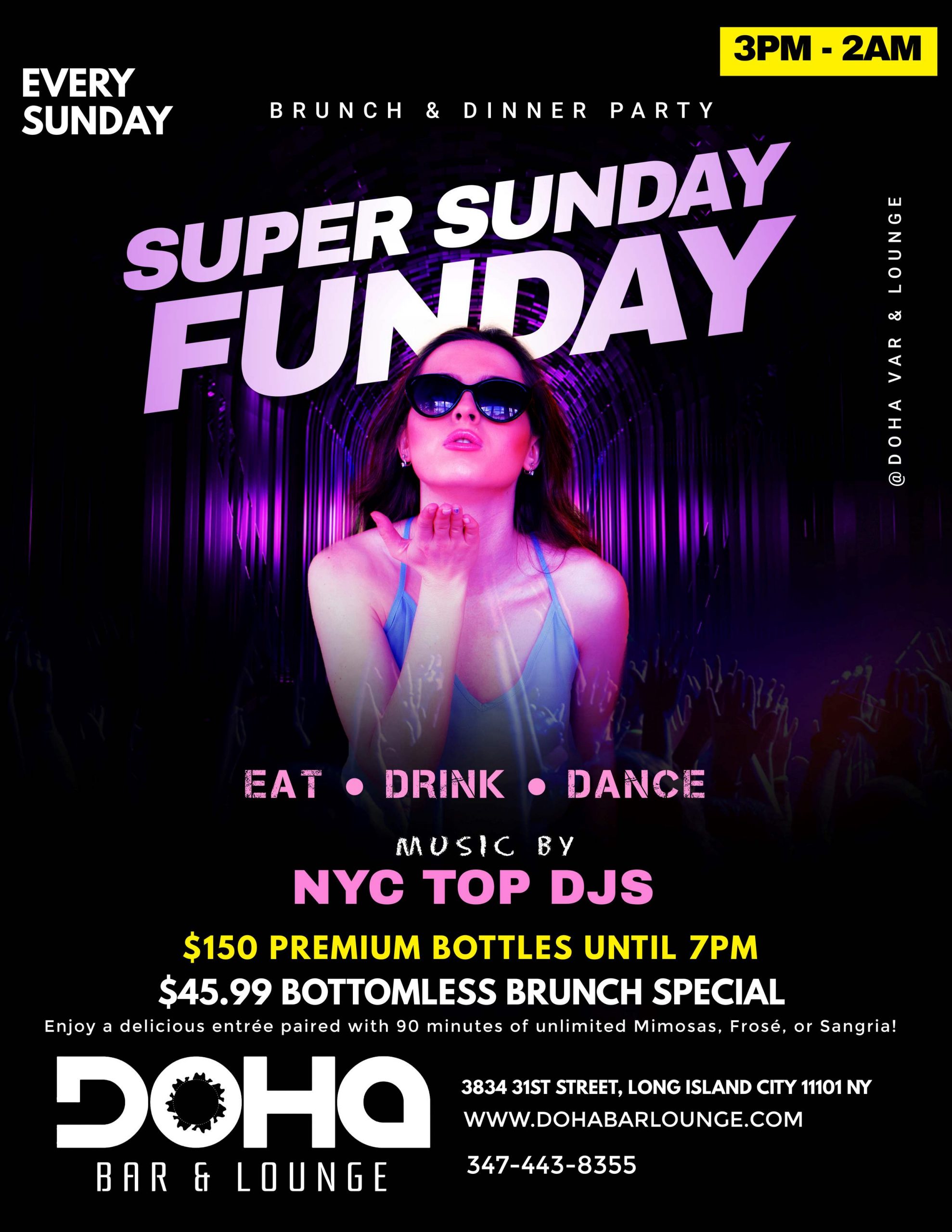 Sunday Night Party Queens Flyer