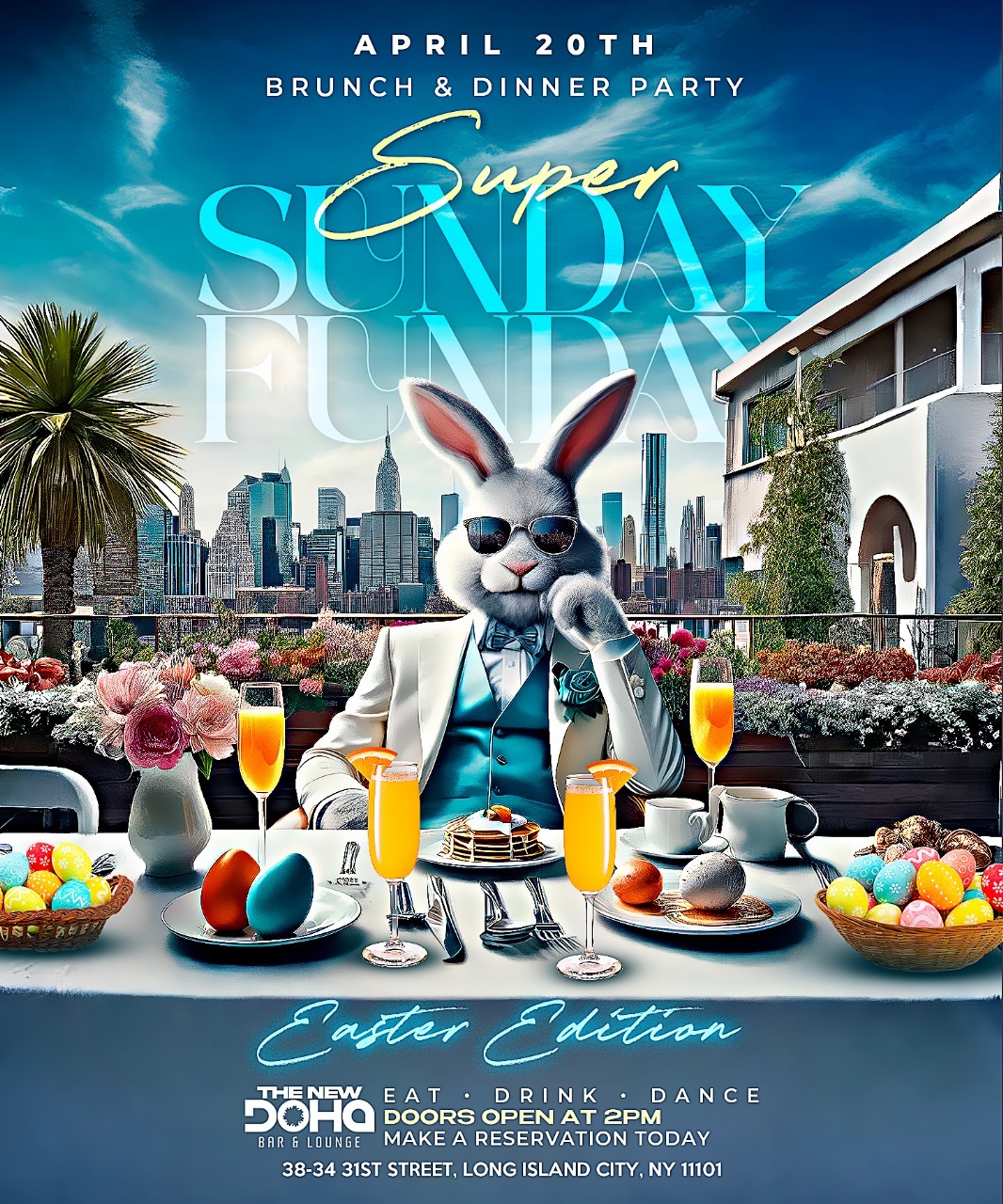 Easter Sunday Party NYC Flyer
