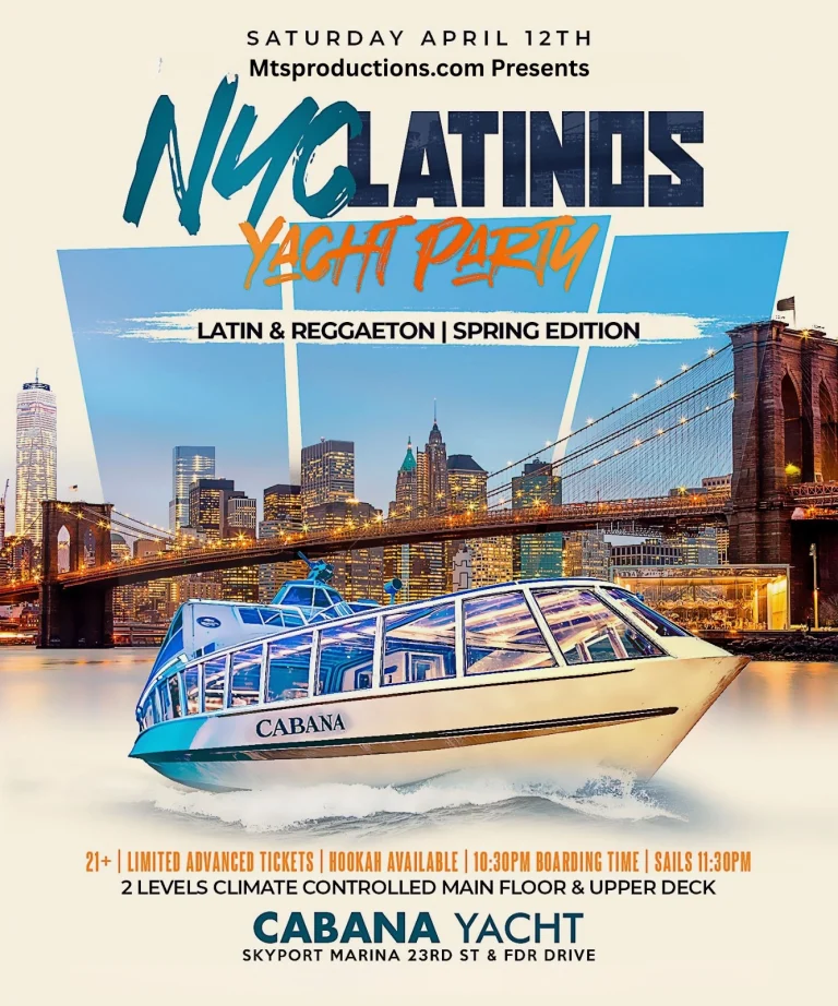 nyc cabana yacht party