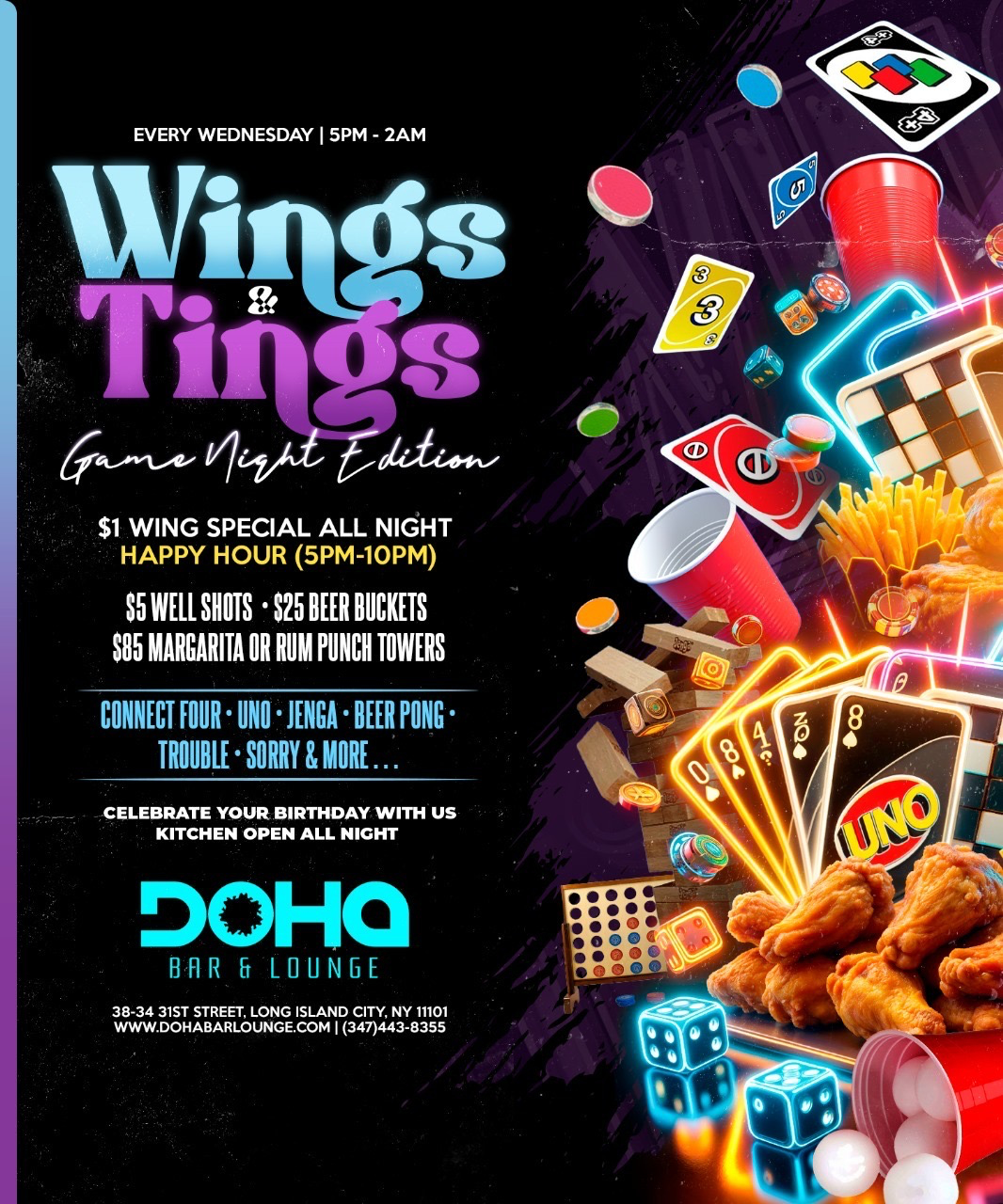 wing and tings wednesdays