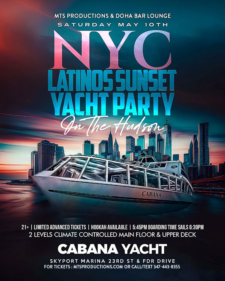 NYC Latinos Sunset Yacht Party