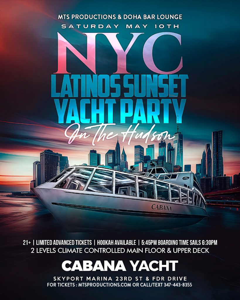 NYC Latinos Sunset Yacht Party