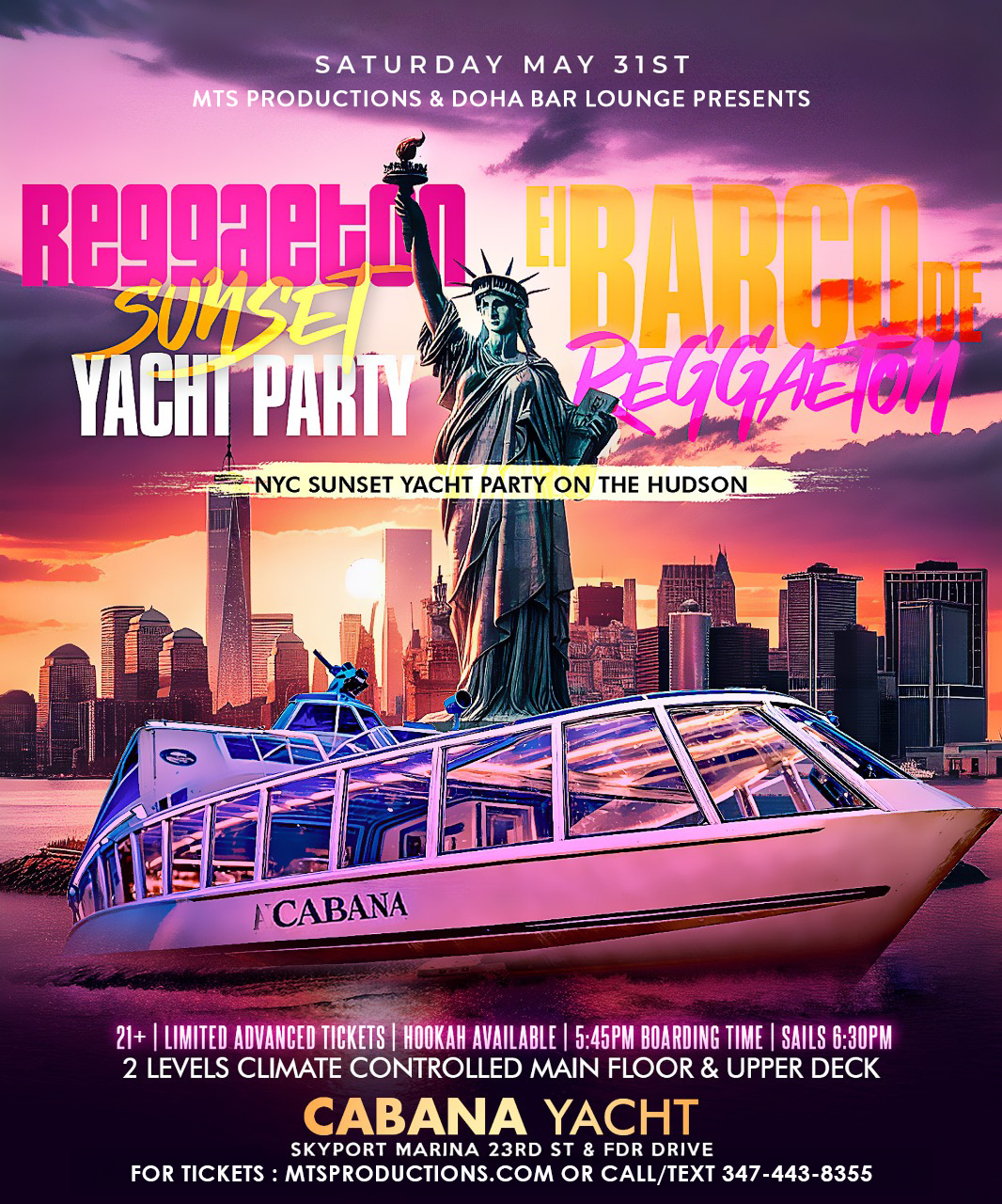 Reggaeton Sunset Yacht Party
