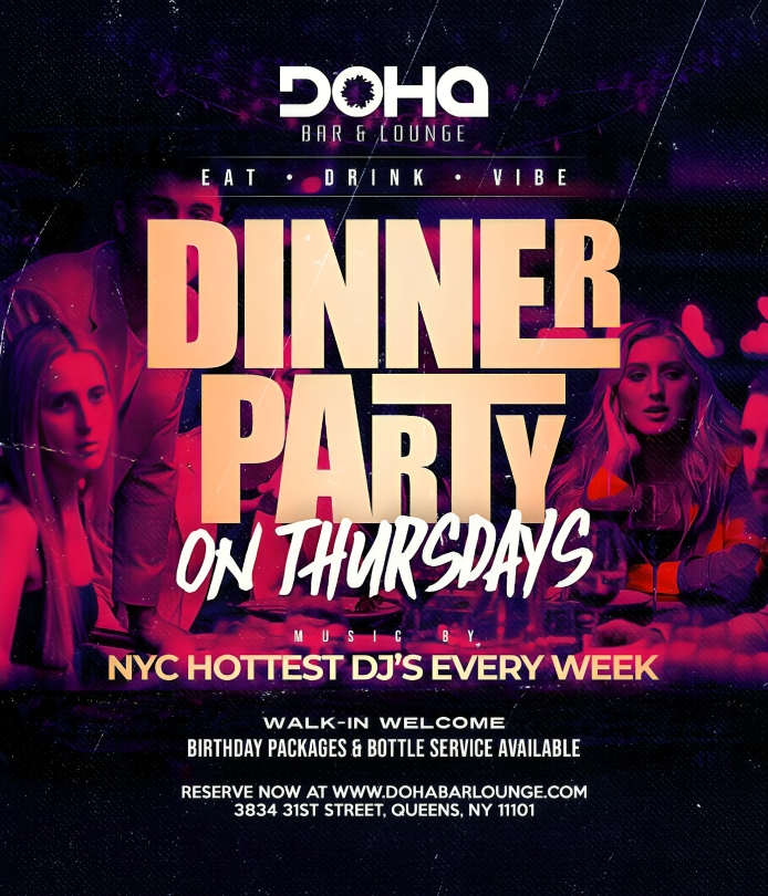 Midweek Nightlife Events Queens Flyer