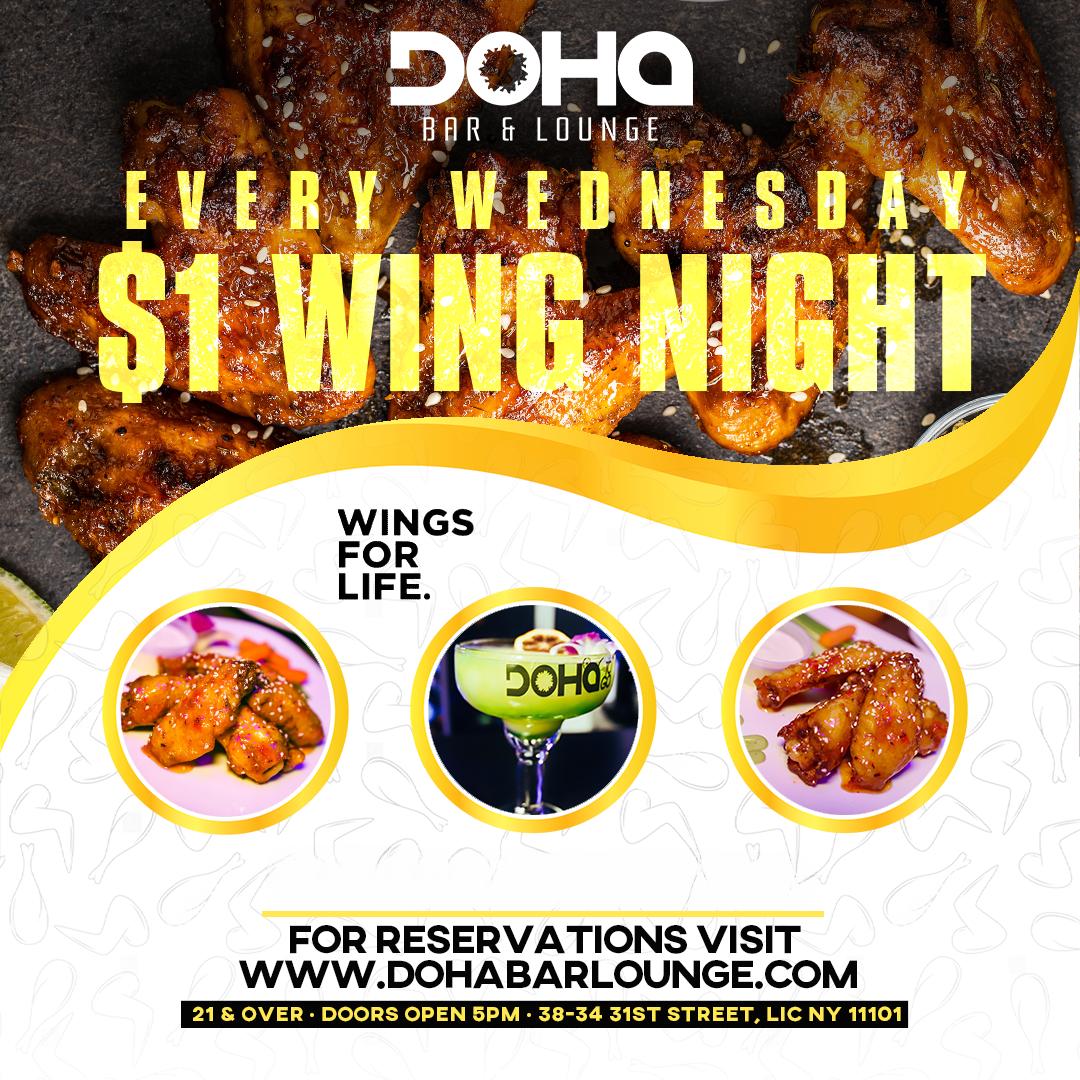 Queens Best Wednesday Party Flyer