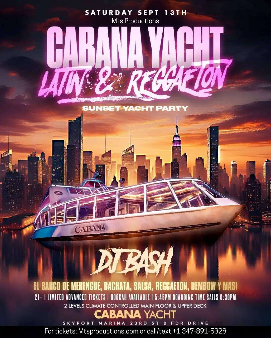 sunset yacht party