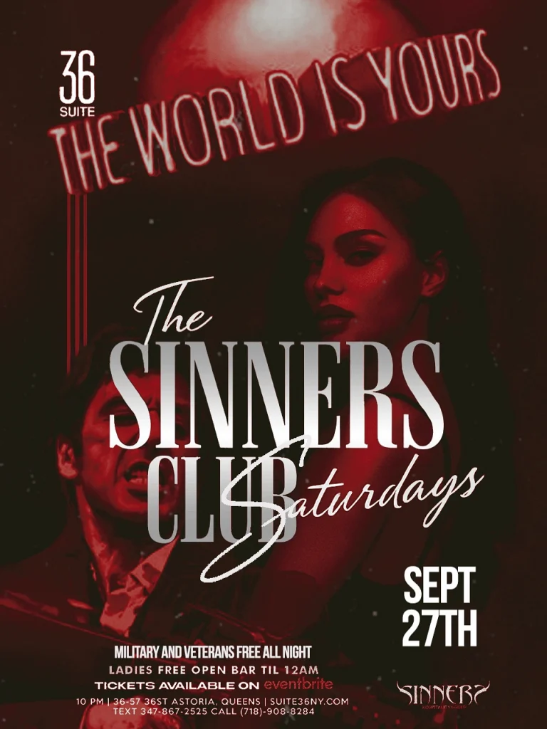 Sinners Club Saturdays