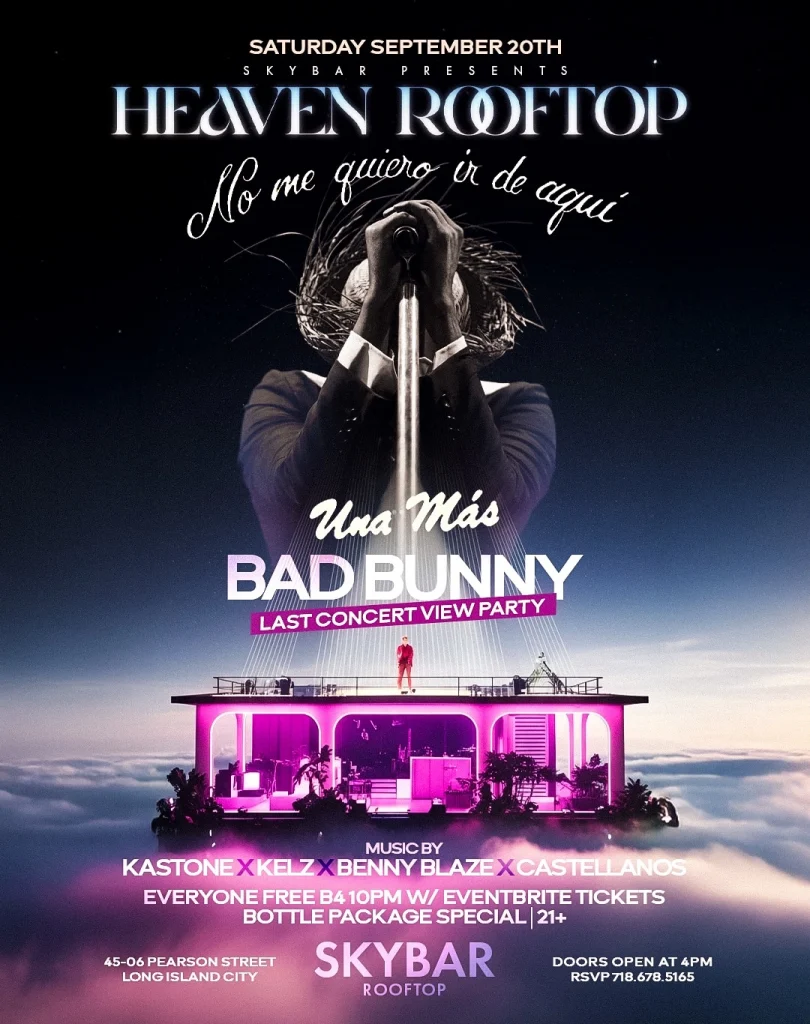 Bad Bunny concert view party NYC