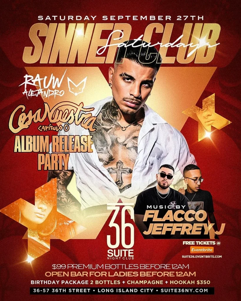 rauw alejandro album release listening party