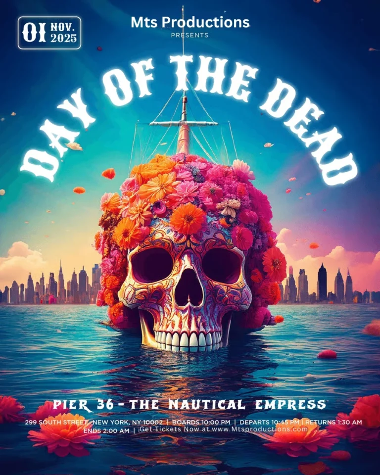 day of the dead halloween yacht party