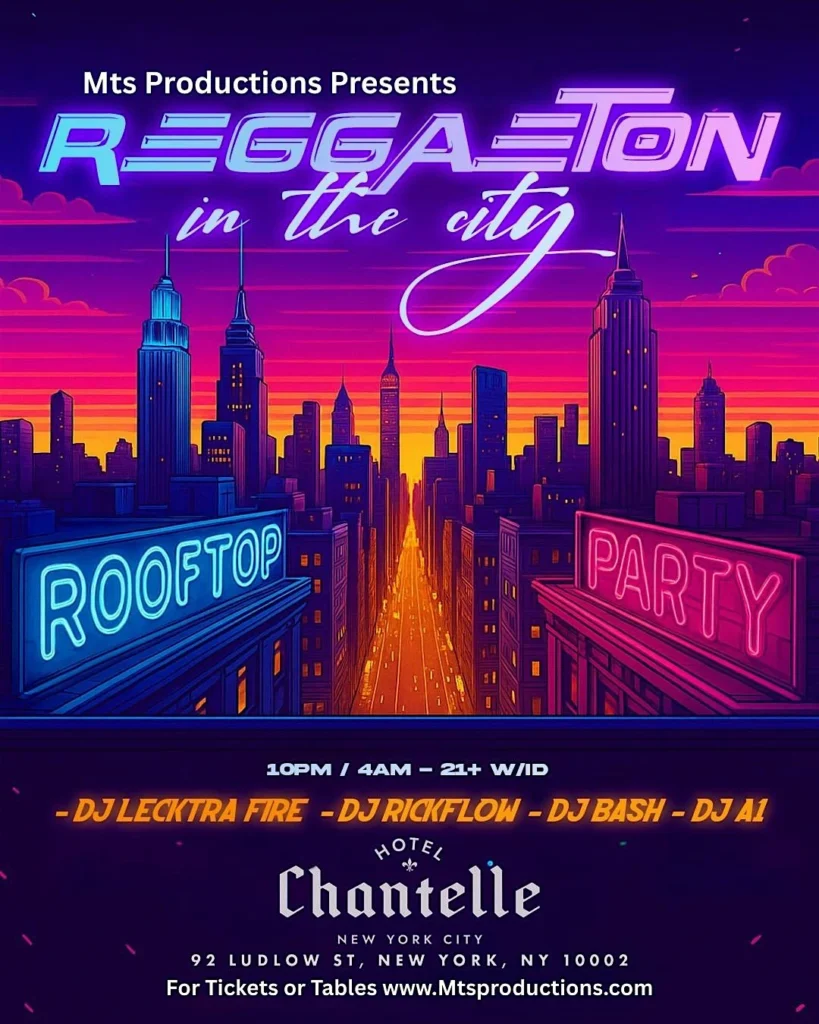 Reggaeton in the City Rooftop Party