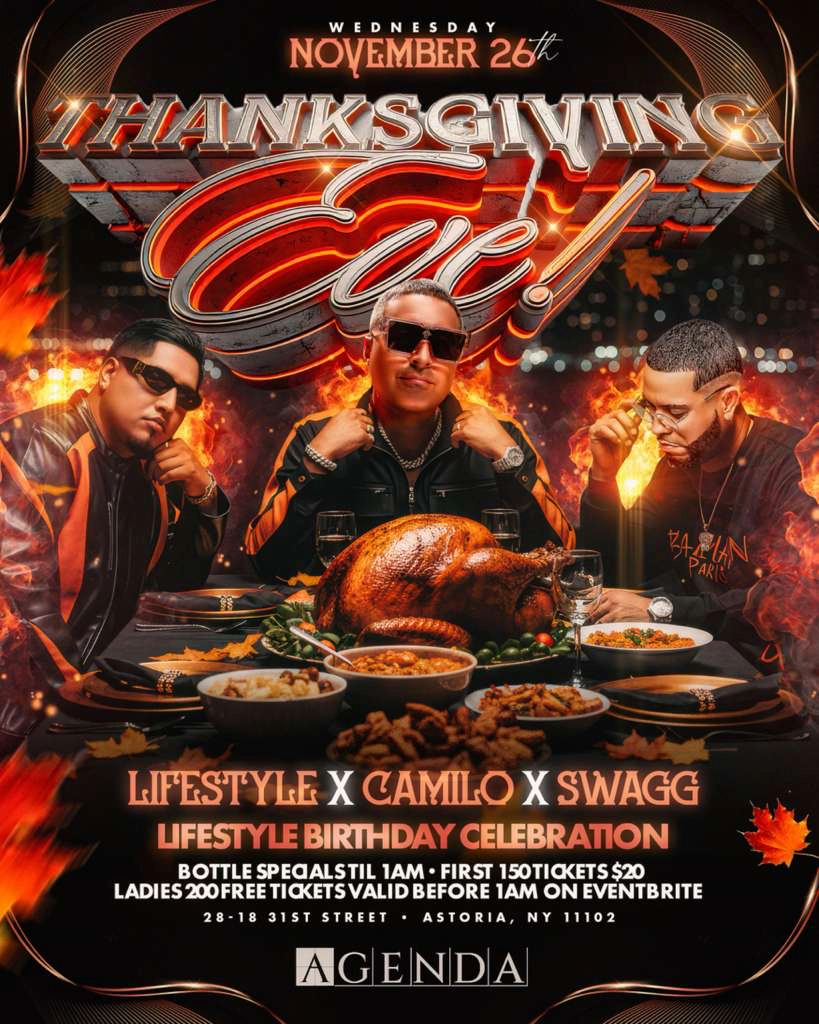 Agenda Astoria Thanksgiving Eve