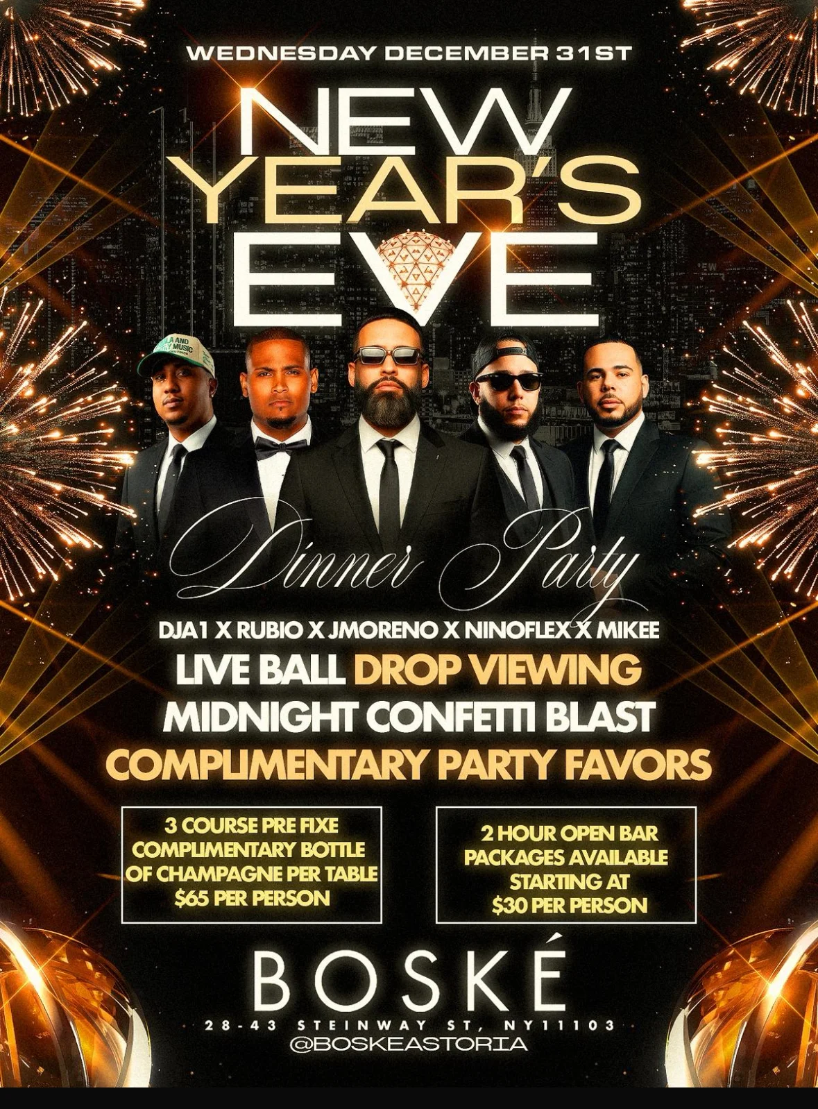 Boske Astoria New Years Eve