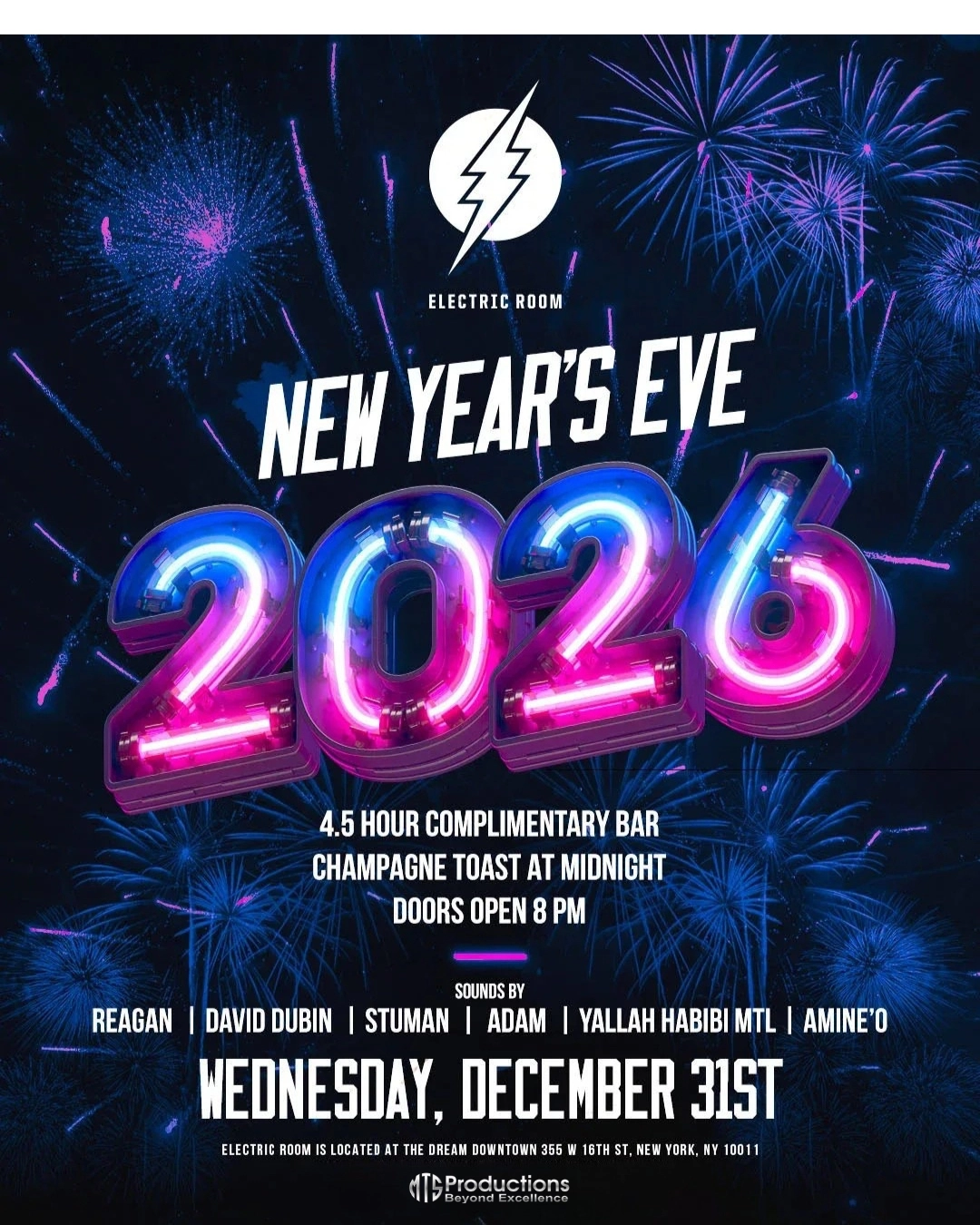 Electric Room New Years Eve