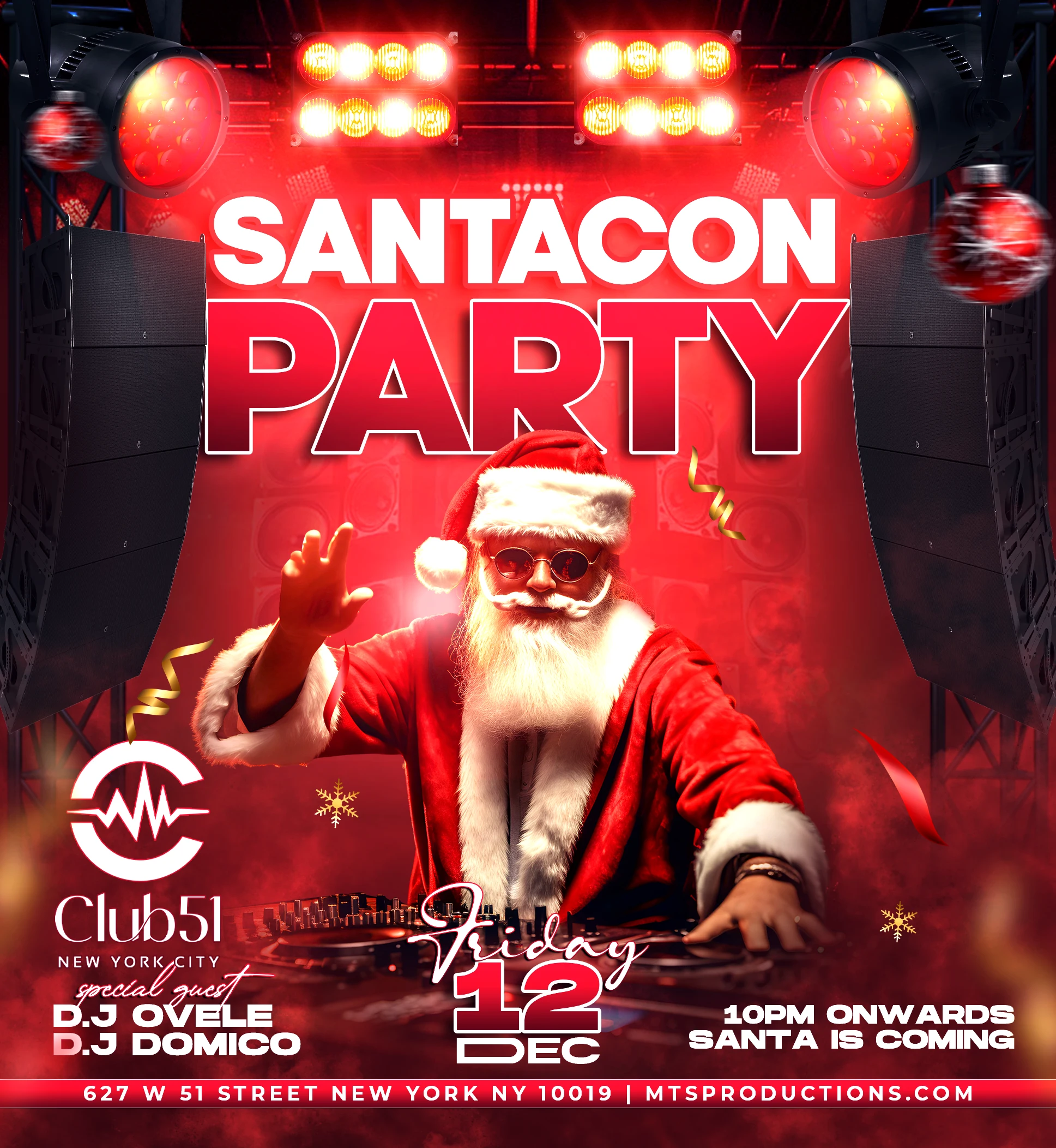SantaCon NYC party
