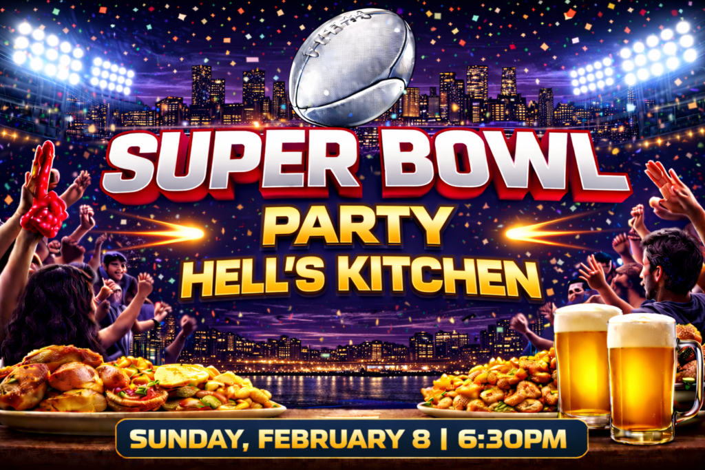 Super Bowl party Hell's Kitchen