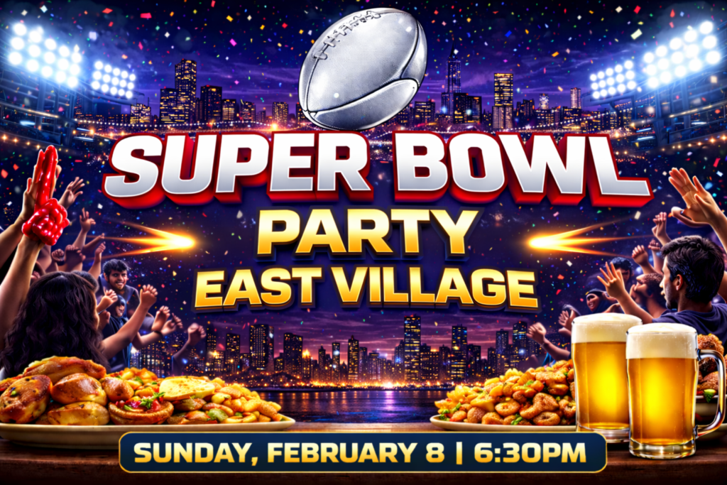 Super Bowl party East Village