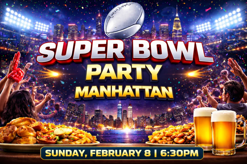 Super Bowl party in Manhattan