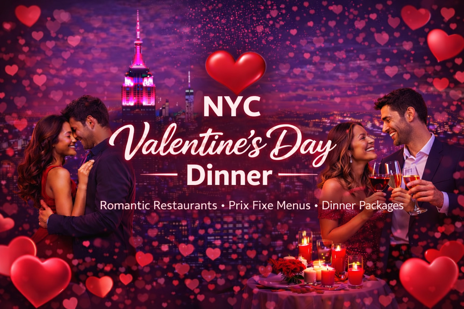 NYC Valentine’s Day Dinner – Romantic, Social & Unforgettable Dining Experiences