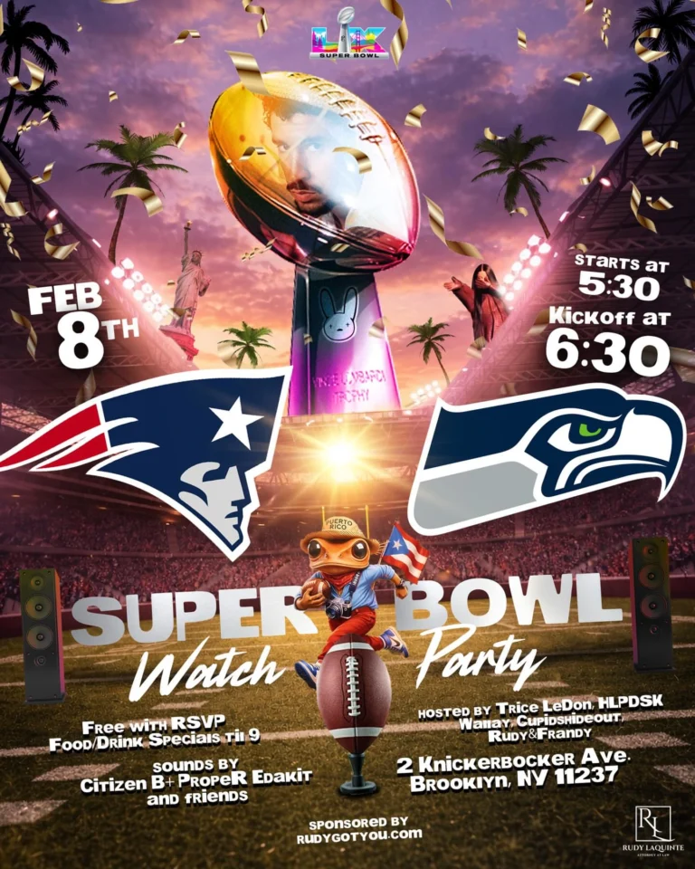 Super Bowl Watch Party Brooklyn NYC 2026