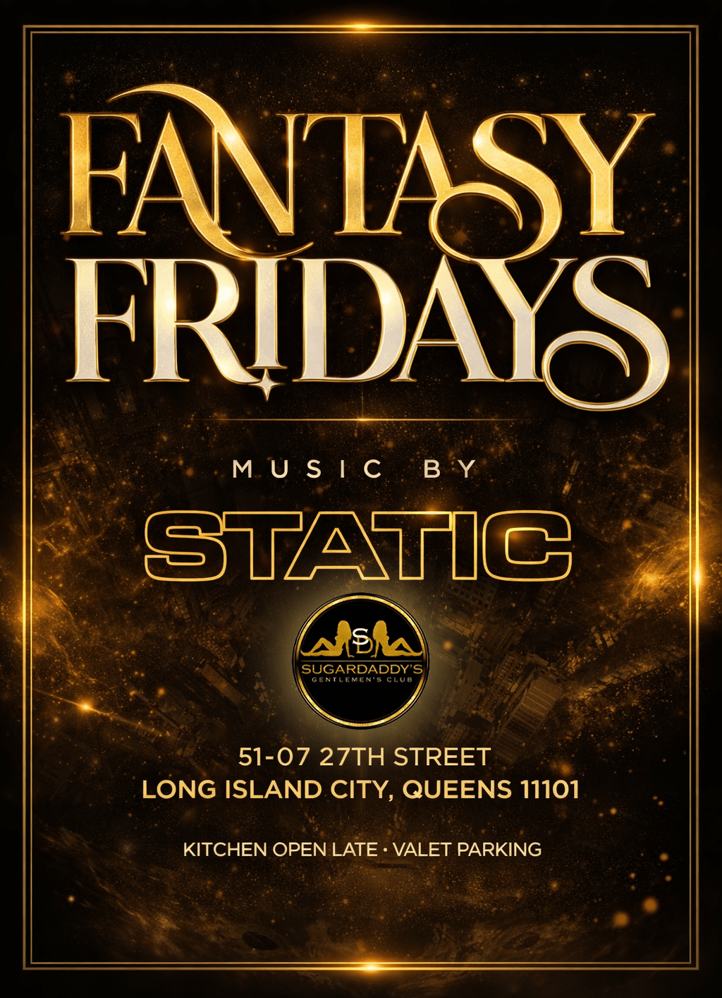 Fantasy Fridays Event Flyer