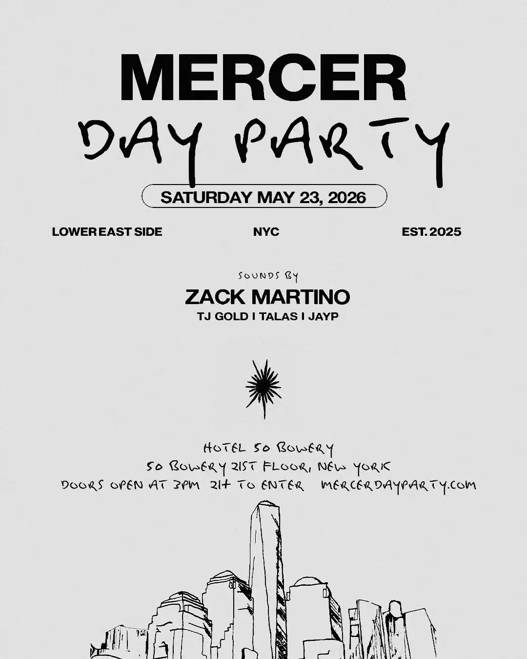 MERCER DAY PARTY - May 23