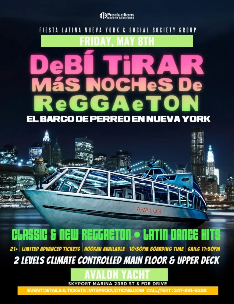 DeBi TiRAR Más Noches De Reggaeton NYC at Avalon Yacht