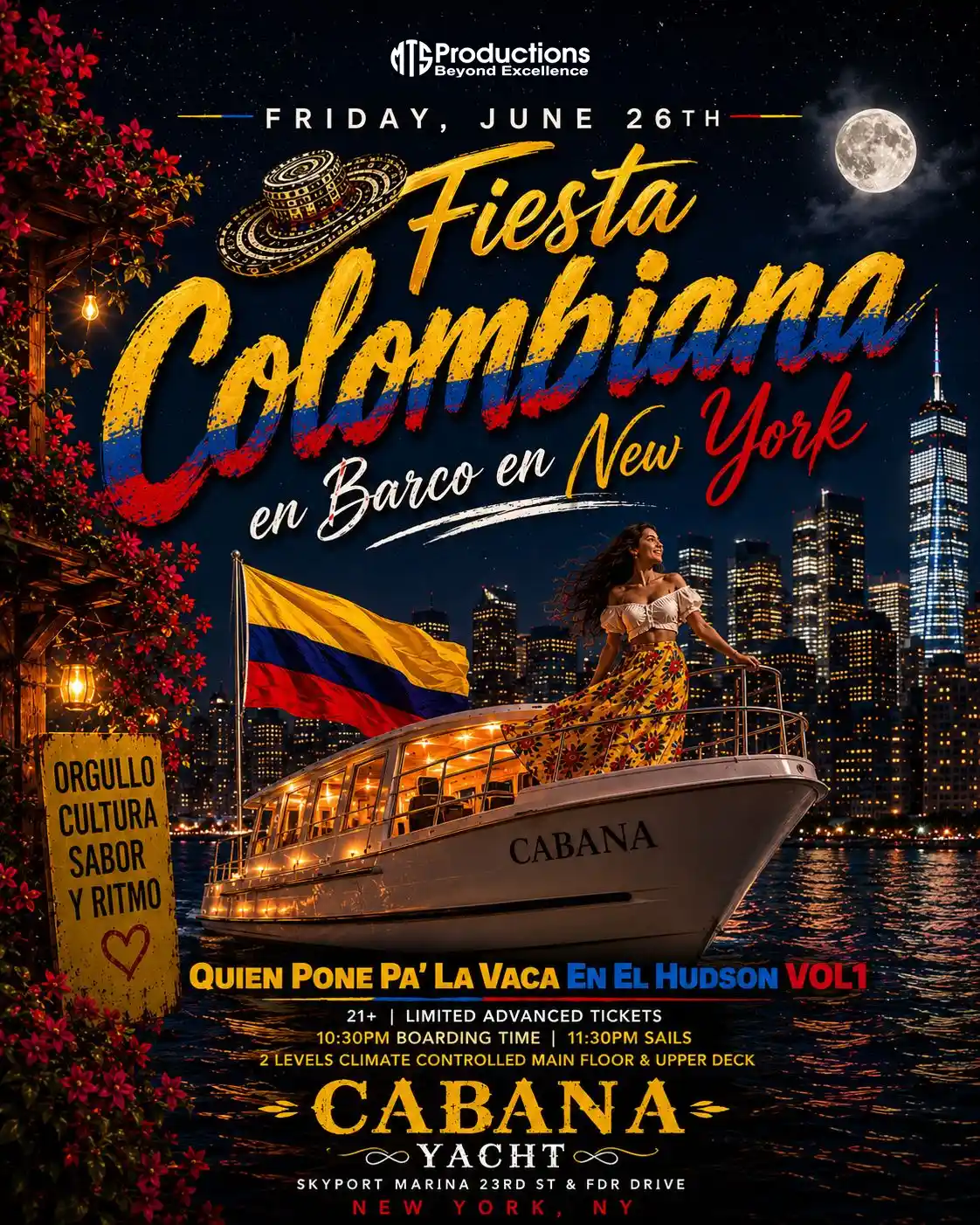 Fiesta Colombiana Boat Party NYC