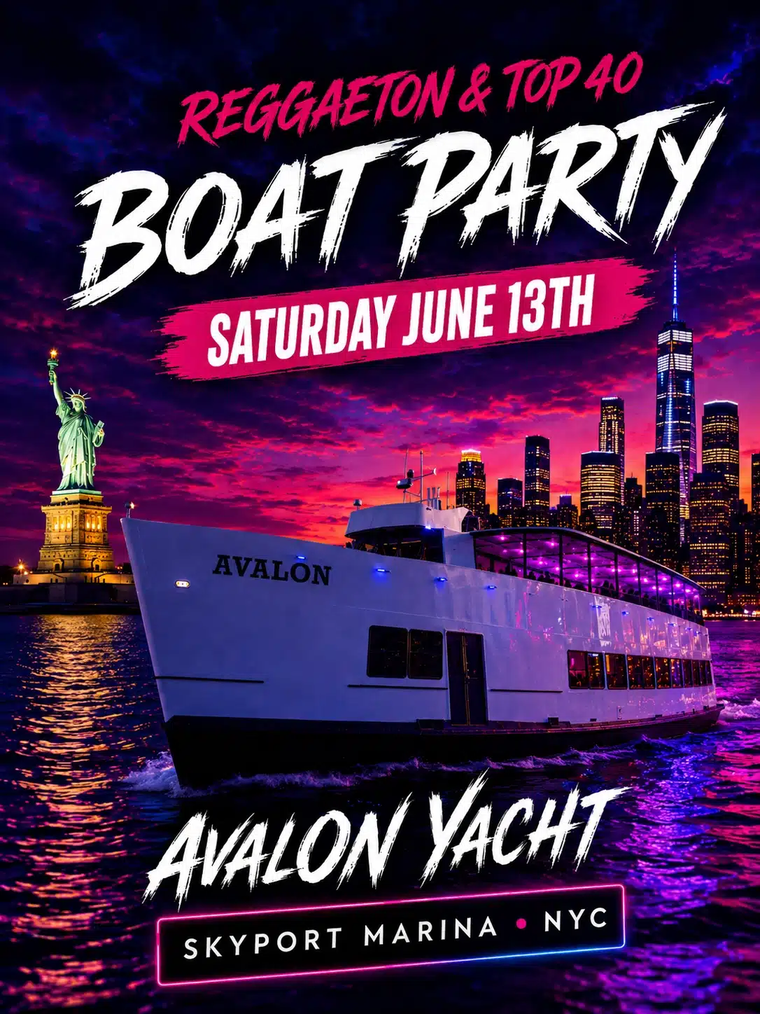 Reggaeton boat party nyc