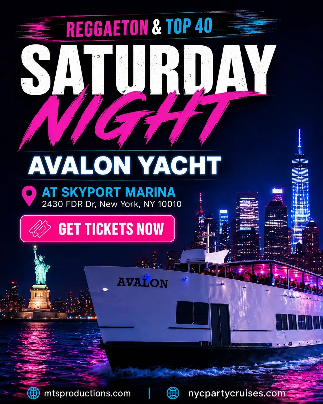 Saturday Night Reggaeton Yacht Party